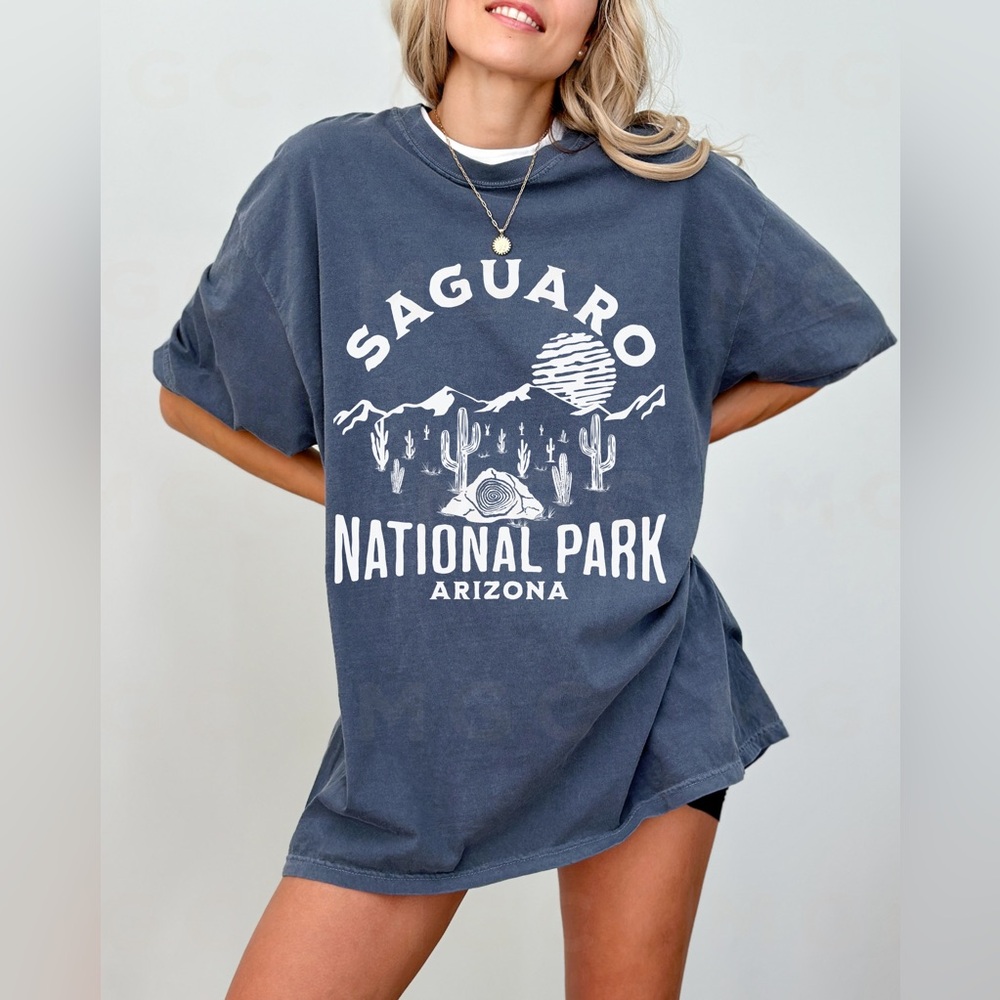 Comfort Colors Saguaro National Park Tee Shirt - Picture 5 of 10